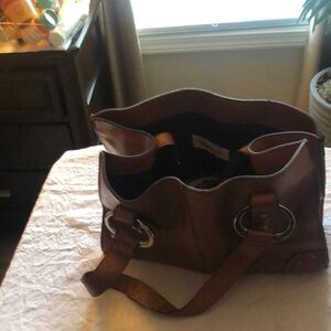 Brown Leather Emillie M. Bag